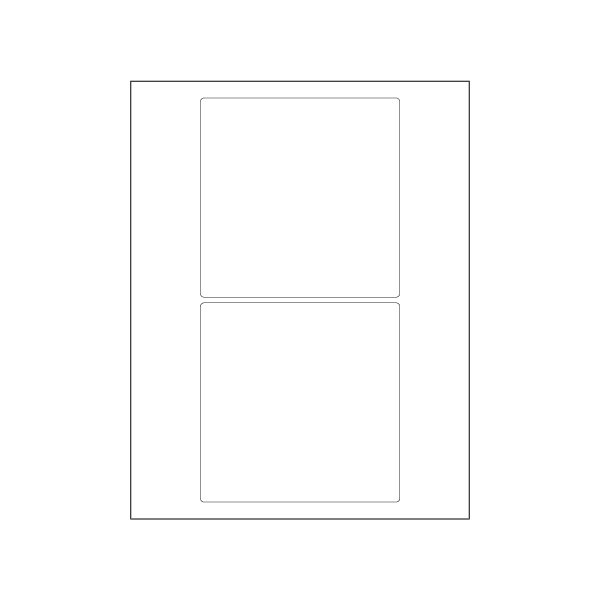 Bsc Preferred 5 x 5'' White Rectangle Laser Labels, 200PK BUY00030112 - main